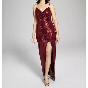 Junior’s Emerald Sundae Red Prom Dress